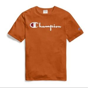 Champion Men's Life Heritage Tee; Flock 90s Logo